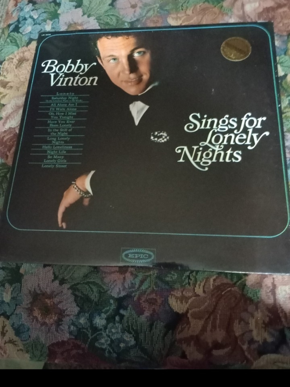 Bobby Vinton 1964 SEALED LP Sings for Lonely Nights - Black Album Cover
